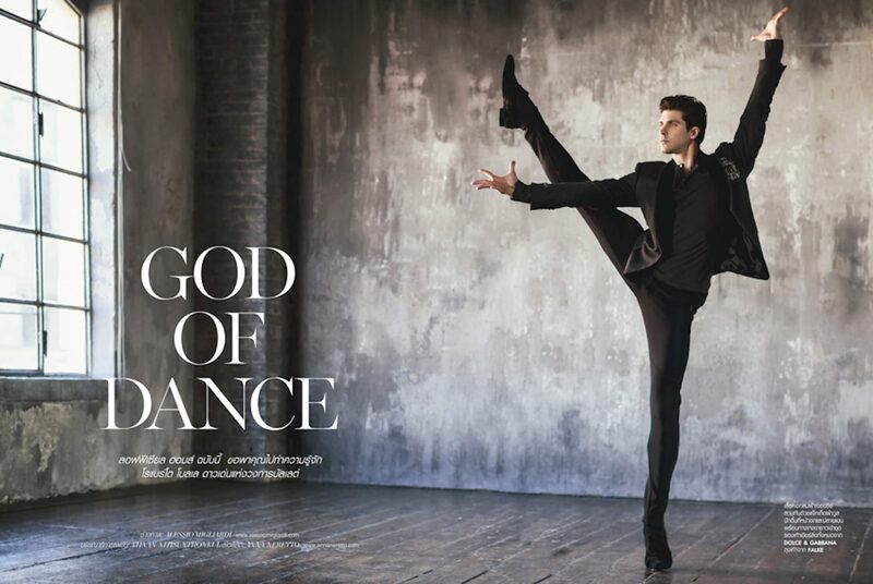 L'Officiel Hommes Thailand — God of Dance — Roberto Bolle, photographed by Alessio Migliardi